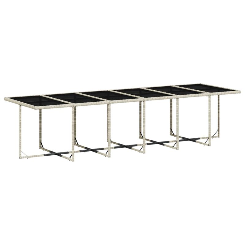 Casa si Gradina - Gradina si terasa - Mobilier exterior - Seturi mobila gradina - Set mobilier de gradina cu perne 13 piese gri deschis poliratan - Infinity.ro