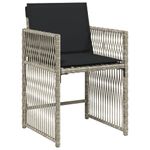 Casa si Gradina - Gradina si terasa - Mobilier exterior - Seturi mobila gradina - Set mobilier de gradina cu perne 13 piese gri deschis poliratan - Infinity.ro