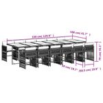 Casa si Gradina - Gradina si terasa - Mobilier exterior - Seturi mobila gradina - Set mobilier de gradina cu perne 13 piese gri deschis poliratan - Infinity.ro