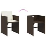 Casa si Gradina - Gradina si terasa - Mobilier exterior - Seturi mobila gradina - Set mobilier de gradina cu perne, 17 piese, maro, poliratan - Infinity.ro