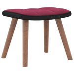Casa si Gradina - Mobilier - Scaune si fotolii - Fotolii - Fotoliu de relaxare cu taburet, rosu vin, catifea si PVC - Infinity.ro