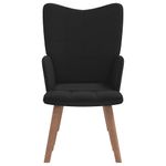 Casa si Gradina - Mobilier - Scaune si fotolii - Fotolii - Fotoliu de relaxare cu taburet, negru, catifea si PVC - Infinity.ro