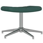Casa si Gradina - Mobilier - Scaune si fotolii - Fotolii - Fotoliu de relaxare cu taburet, verde inchis, catifea - Infinity.ro