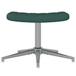 Casa si Gradina - Mobilier - Scaune si fotolii - Fotolii - Fotoliu de relaxare cu taburet, verde inchis, catifea - Infinity.ro