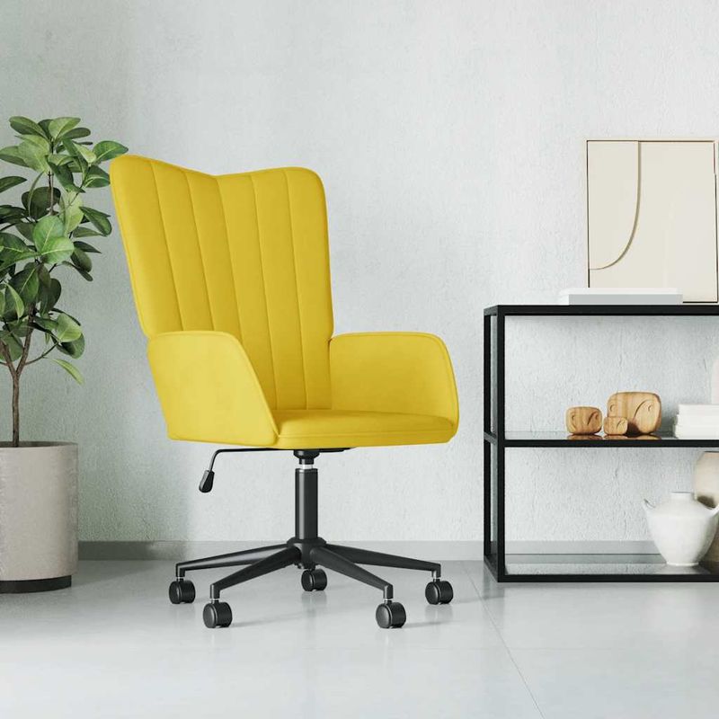 Casa si Gradina - Mobilier - Scaune si fotolii - Fotolii - Fotoliu de relaxare, galben mustar, catifea - Infinity.ro