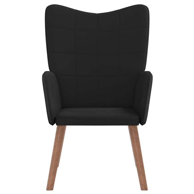 Casa si Gradina - Mobilier - Scaune si fotolii - Fotolii - Fotoliu de relaxare, negru, catifea si PVC - Infinity.ro