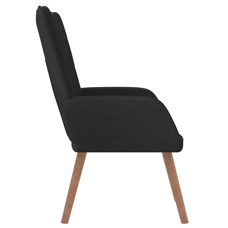 Casa si Gradina - Mobilier - Scaune si fotolii - Fotolii - Fotoliu de relaxare, negru, catifea si PVC - Infinity.ro