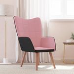 Casa si Gradina - Mobilier - Scaune si fotolii - Fotolii - Fotoliu de relaxare, roz, catifea si PVC - Infinity.ro