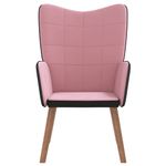 Casa si Gradina - Mobilier - Scaune si fotolii - Fotolii - Fotoliu de relaxare, roz, catifea si PVC - Infinity.ro