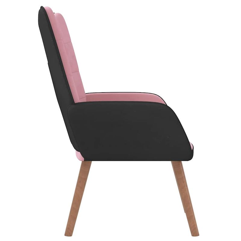 Casa si Gradina - Mobilier - Scaune si fotolii - Fotolii - Fotoliu de relaxare, roz, catifea si PVC - Infinity.ro