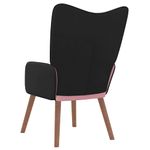 Casa si Gradina - Mobilier - Scaune si fotolii - Fotolii - Fotoliu de relaxare, roz, catifea si PVC - Infinity.ro