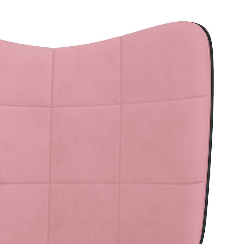 Casa si Gradina - Mobilier - Scaune si fotolii - Fotolii - Fotoliu de relaxare, roz, catifea si PVC - Infinity.ro