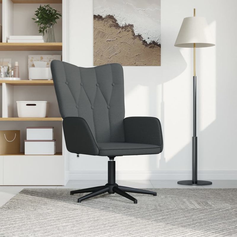 Casa si Gradina - Mobilier - Scaune si fotolii - Fotolii - Fotoliu de relaxare, gri inchis, material textil - Infinity.ro