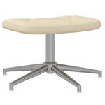Casa si Gradina - Mobilier - Scaune si fotolii - Fotolii - Fotoliu de relaxare cu taburet, crem, textil - Infinity.ro