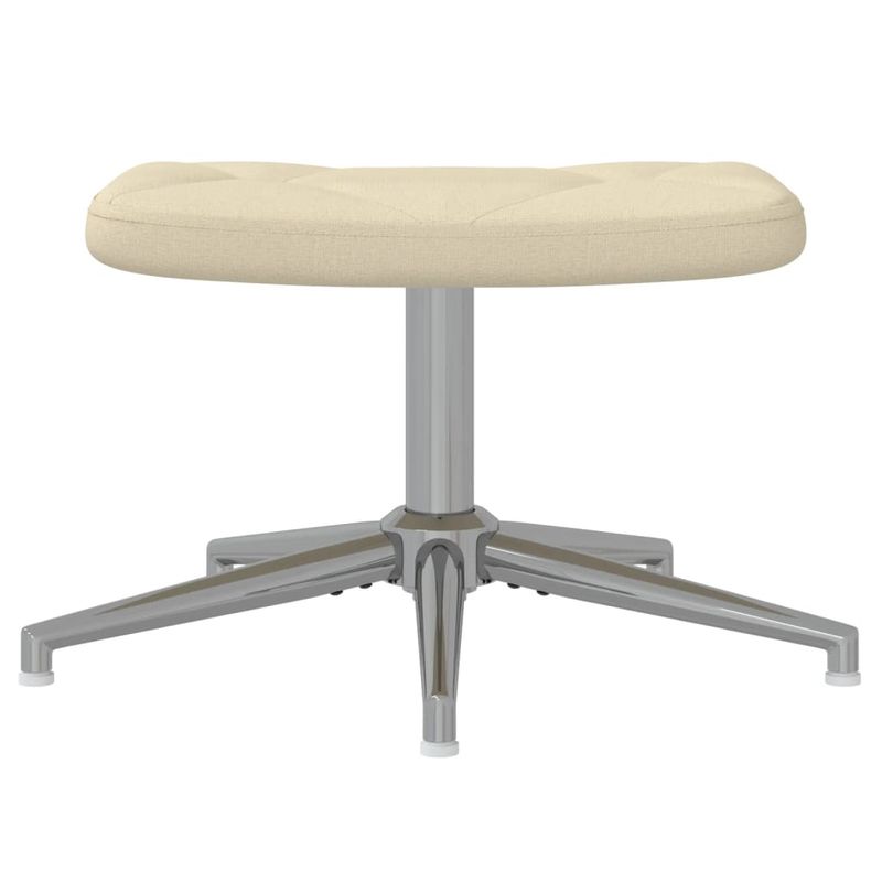 Casa si Gradina - Mobilier - Scaune si fotolii - Fotolii - Fotoliu de relaxare cu taburet, crem, textil - Infinity.ro