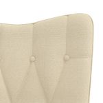 Casa si Gradina - Mobilier - Scaune si fotolii - Fotolii - Fotoliu de relaxare cu taburet, crem, textil - Infinity.ro