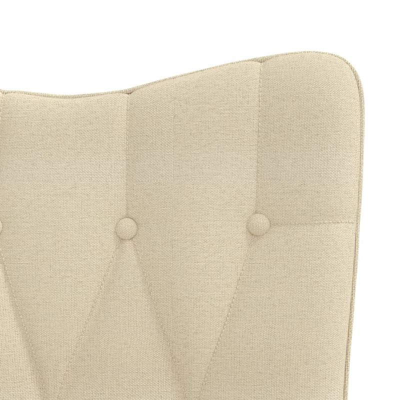 Casa si Gradina - Mobilier - Scaune si fotolii - Fotolii - Fotoliu de relaxare cu taburet, crem, textil - Infinity.ro