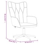 Casa si Gradina - Mobilier - Scaune si fotolii - Fotolii - Fotoliu de relaxare cu taburet, crem, textil - Infinity.ro