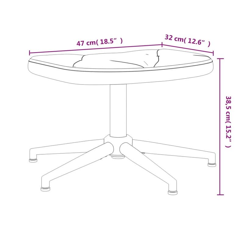 Casa si Gradina - Mobilier - Scaune si fotolii - Fotolii - Fotoliu de relaxare cu taburet, crem, textil - Infinity.ro