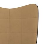 Casa si Gradina - Mobilier - Scaune si fotolii - Fotolii - Fotoliu de relaxare, maro, catifea si PVC - Infinity.ro