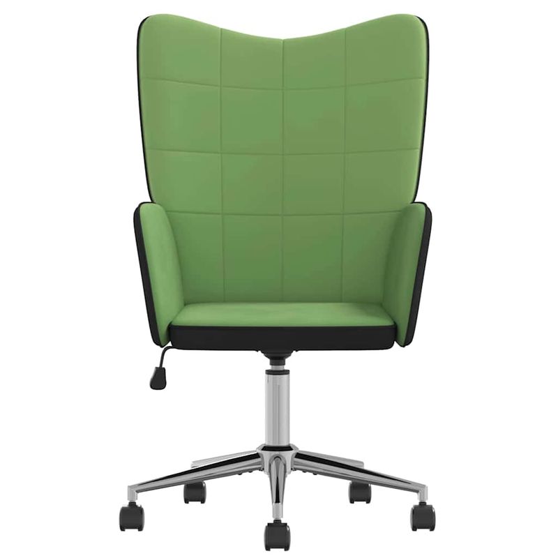 Casa si Gradina - Mobilier - Scaune si fotolii - Fotolii - Fotoliu de relaxare, verde deschis, catifea si PVC - Infinity.ro