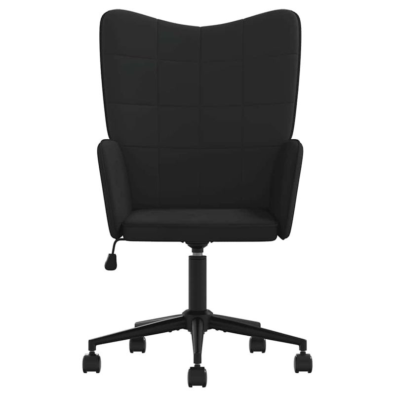 Casa si Gradina - Mobilier - Scaune si fotolii - Fotolii - Fotoliu de relaxare, negru, catifea si PVC - Infinity.ro