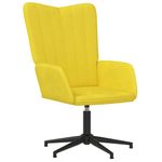 Casa si Gradina - Mobilier - Scaune si fotolii - Fotolii - Fotoliu de relaxare, galben mustar, catifea - Infinity.ro