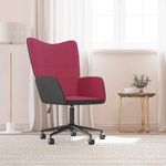 Casa si Gradina - Mobilier - Scaune si fotolii - Fotolii - Fotoliu de relaxare, rosu vin, catifea si PVC - Infinity.ro
