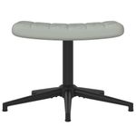 Casa si Gradina - Mobilier - Scaune si fotolii - Fotolii - Fotoliu de relaxare cu taburet, gri deschis, catifea - Infinity.ro