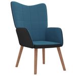 Casa si Gradina - Mobilier - Scaune si fotolii - Fotolii - Fotoliu de relaxare, albastru, catifea si PVC - Infinity.ro