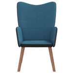 Casa si Gradina - Mobilier - Scaune si fotolii - Fotolii - Fotoliu de relaxare, albastru, catifea si PVC - Infinity.ro