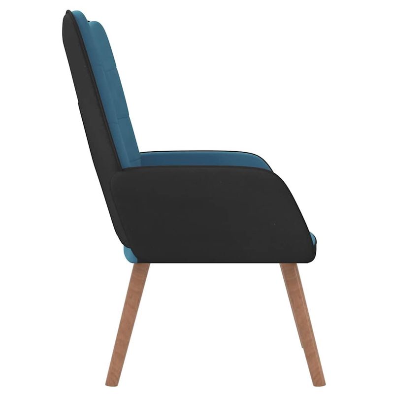 Casa si Gradina - Mobilier - Scaune si fotolii - Fotolii - Fotoliu de relaxare, albastru, catifea si PVC - Infinity.ro