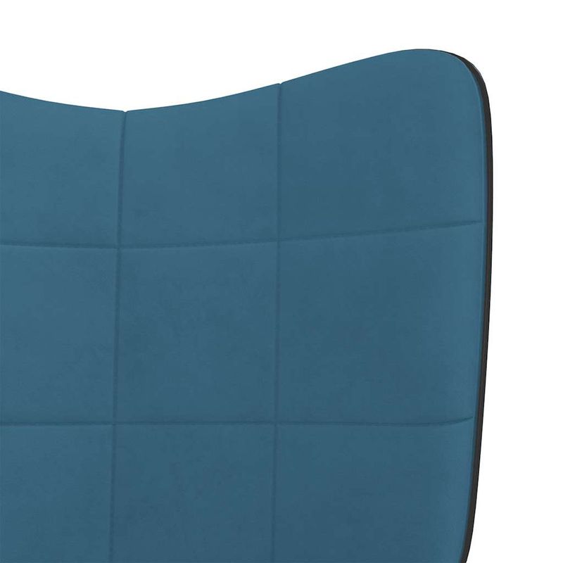 Casa si Gradina - Mobilier - Scaune si fotolii - Fotolii - Fotoliu de relaxare, albastru, catifea si PVC - Infinity.ro