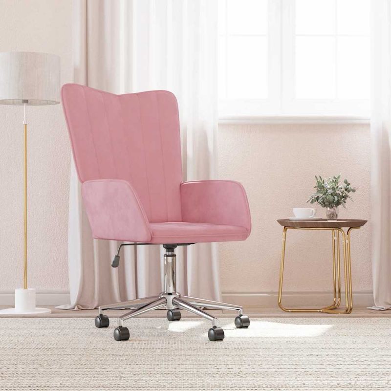 Casa si Gradina - Mobilier - Scaune si fotolii - Fotolii - Fotoliu de relaxare, roz, catifea - Infinity.ro