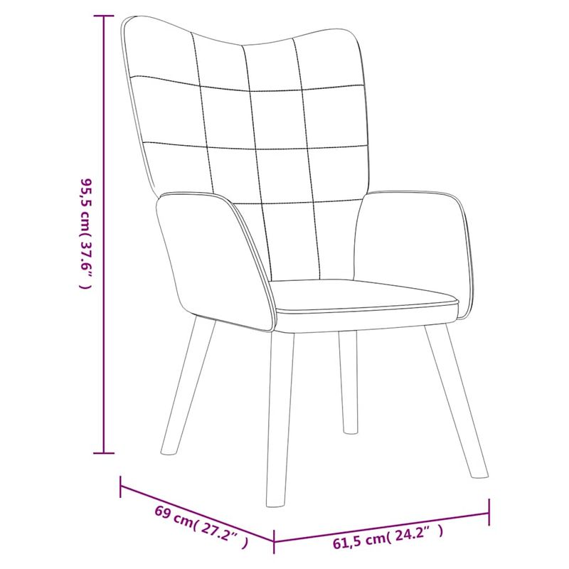 Casa si Gradina - Mobilier - Scaune si fotolii - Fotolii - Fotoliu de relaxare cu taburet, verde inchis, catifea si PVC - Infinity.ro