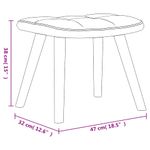 Casa si Gradina - Mobilier - Scaune si fotolii - Fotolii - Fotoliu de relaxare cu taburet, verde inchis, catifea si PVC - Infinity.ro