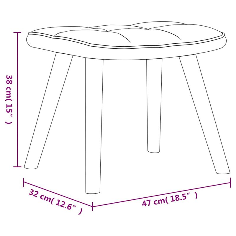 Casa si Gradina - Mobilier - Scaune si fotolii - Fotolii - Fotoliu de relaxare cu taburet, verde inchis, catifea si PVC - Infinity.ro