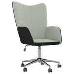 Casa si Gradina - Mobilier - Scaune si fotolii - Fotolii - Fotoliu de relaxare, gri deschis, catifea si PVC - Infinity.ro