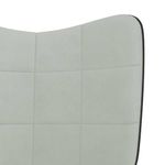 Casa si Gradina - Mobilier - Scaune si fotolii - Fotolii - Fotoliu de relaxare, gri deschis, catifea si PVC - Infinity.ro