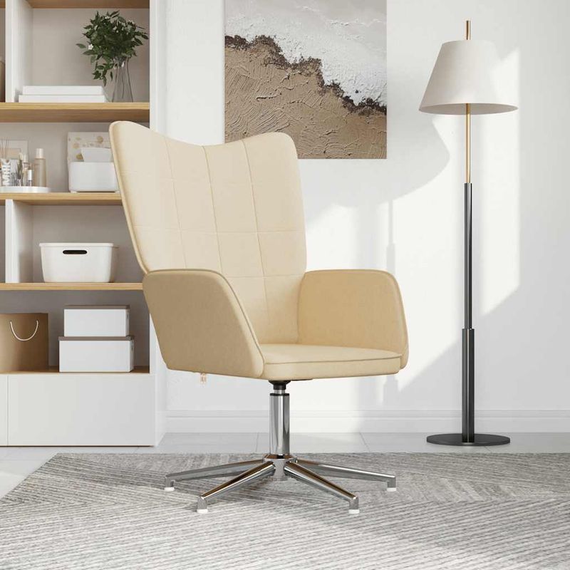 Casa si Gradina - Mobilier - Scaune si fotolii - Fotolii - Fotoliu de relaxare, crem, material textil - Infinity.ro