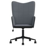 Casa si Gradina - Mobilier - Scaune si fotolii - Fotolii - Fotoliu de relaxare, gri inchis, catifea si PVC - Infinity.ro