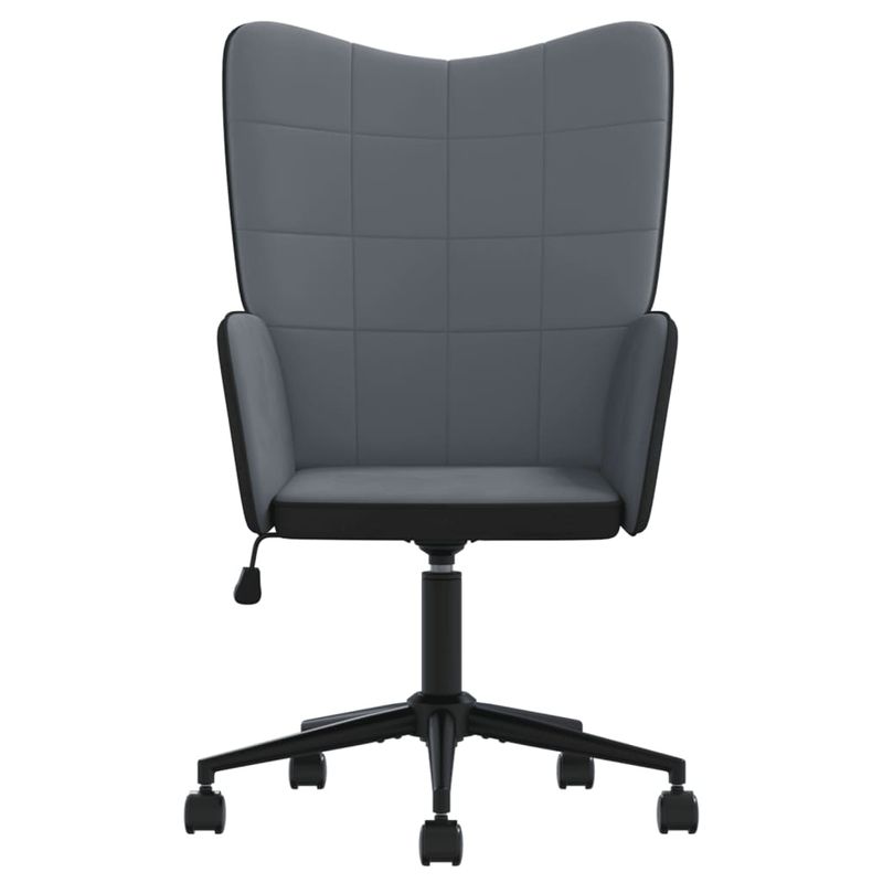 Casa si Gradina - Mobilier - Scaune si fotolii - Fotolii - Fotoliu de relaxare, gri inchis, catifea si PVC - Infinity.ro