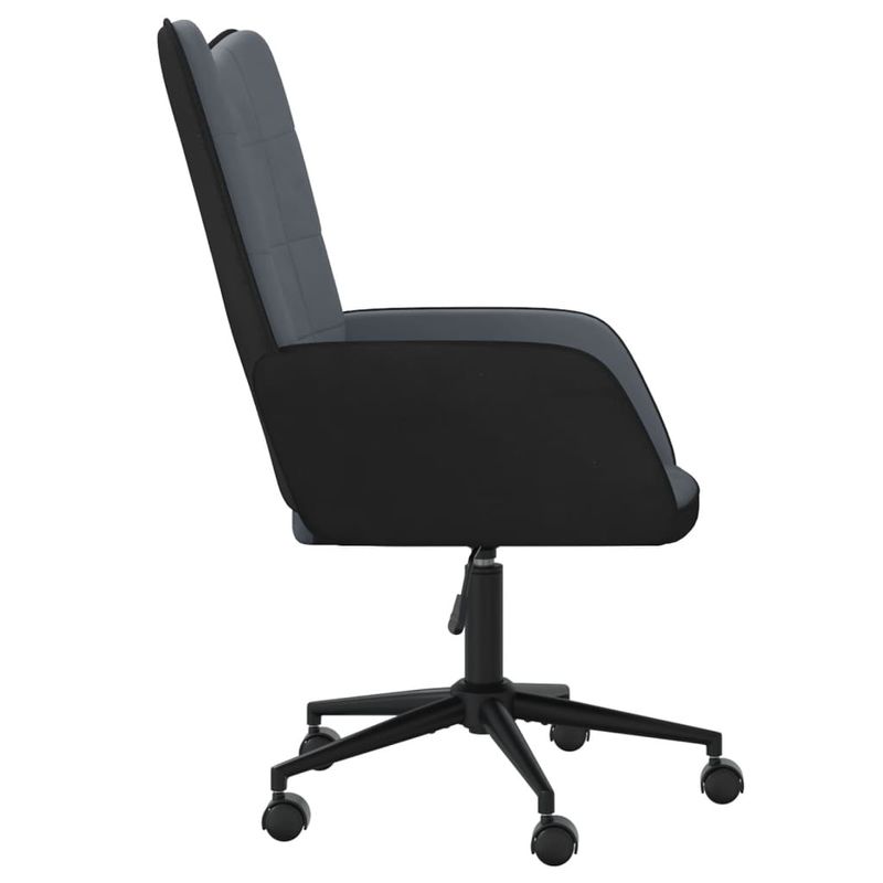 Casa si Gradina - Mobilier - Scaune si fotolii - Fotolii - Fotoliu de relaxare, gri inchis, catifea si PVC - Infinity.ro