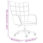Casa si Gradina - Mobilier - Scaune si fotolii - Fotolii - Fotoliu de relaxare, gri inchis, catifea si PVC - Infinity.ro