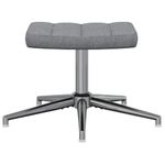 Casa si Gradina - Mobilier - Scaune si fotolii - Fotolii - Fotoliu de relaxare cu taburet, gri deschis, textil - Infinity.ro