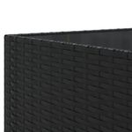 Casa si Gradina - Gradina si terasa - Mobilier exterior - Seturi mobila gradina - Set mobilier de gradina cu perne, 10 piese, negru, poliratan - Infinity.ro