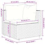 Casa si Gradina - Gradina si terasa - Mobilier exterior - Seturi mobila gradina - Set mobilier de gradina cu perne, 10 piese, negru, poliratan - Infinity.ro