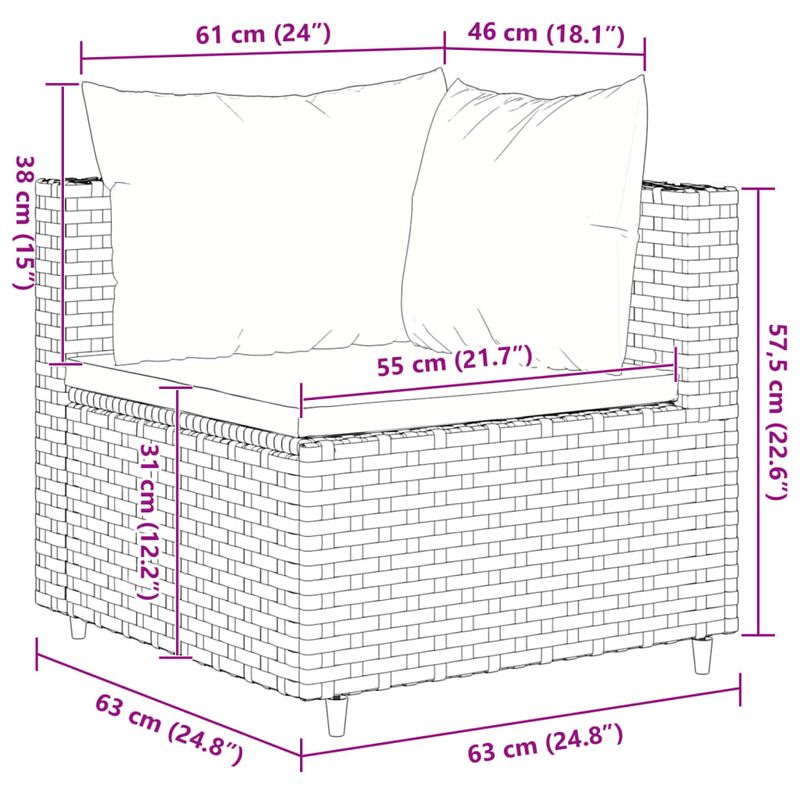 Casa si Gradina - Gradina si terasa - Mobilier exterior - Seturi mobila gradina - Set mobilier de gradina cu perne, 10 piese, negru, poliratan - Infinity.ro