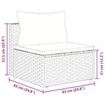 Casa si Gradina - Gradina si terasa - Mobilier exterior - Seturi mobila gradina - Set mobilier de gradina cu perne, 10 piese, negru, poliratan - Infinity.ro