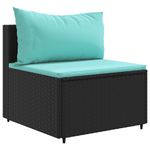 Casa si Gradina - Gradina si terasa - Mobilier exterior - Seturi mobila gradina - Set canapele de gradina cu perne, 10 piese, negru, poliratan - Infinity.ro